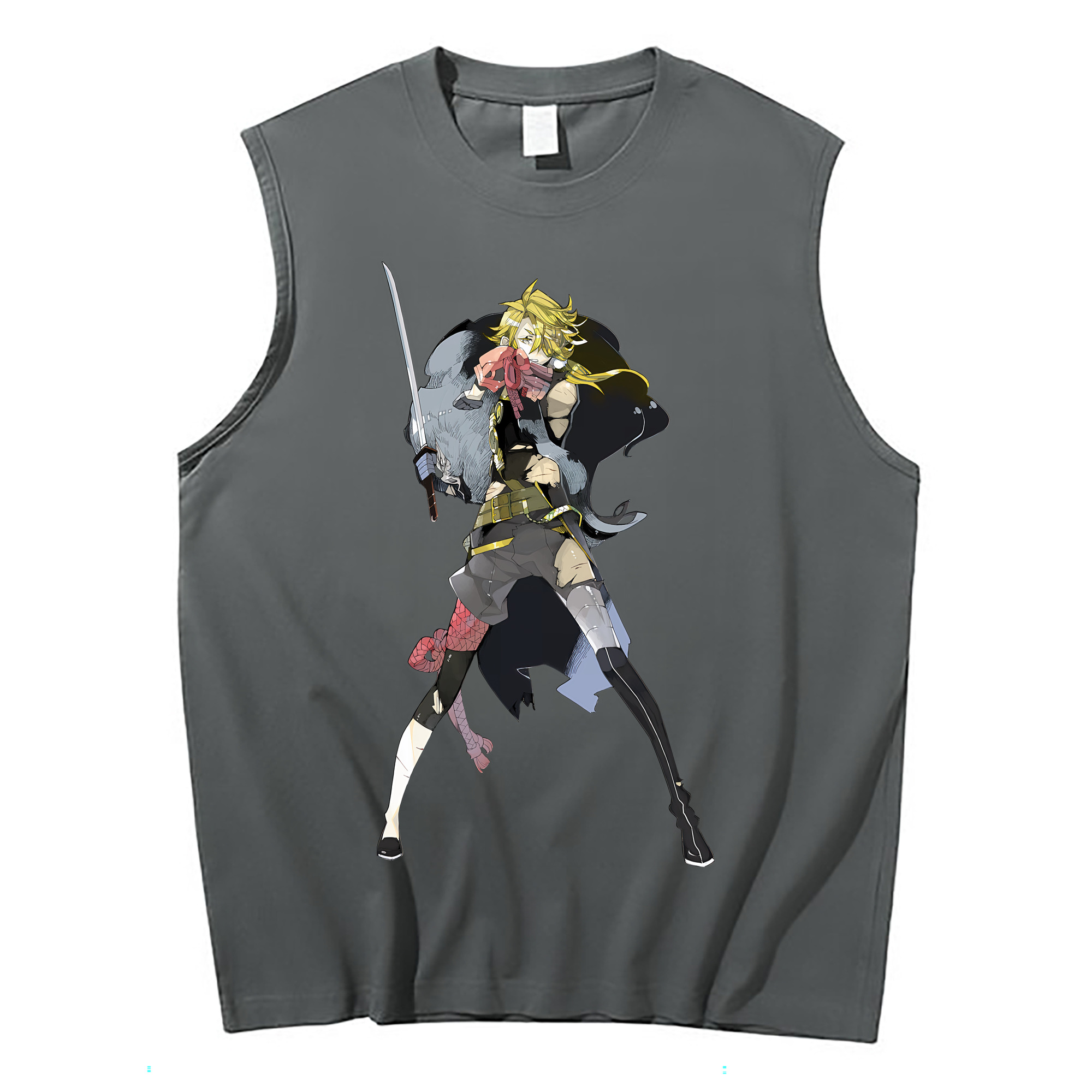 （画像用） 刀剣乱舞 Touken Ranbu コットン100％タンクトップ（フロントプリント）